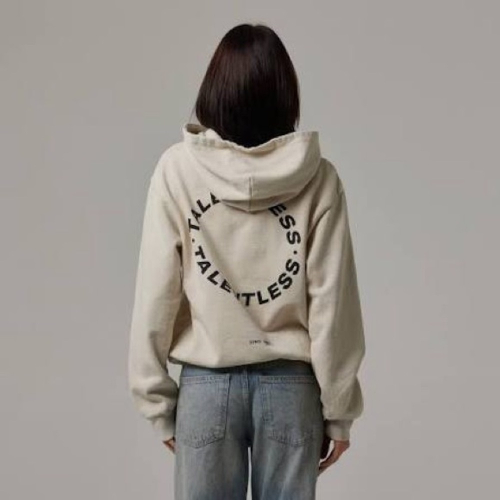 TALENTLESS Cream Hoodie